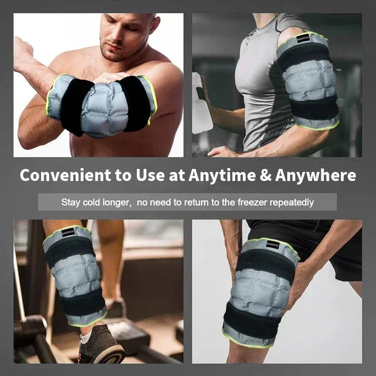 Large Knee Ice Pack for Injuries Reusable Cold & Hot