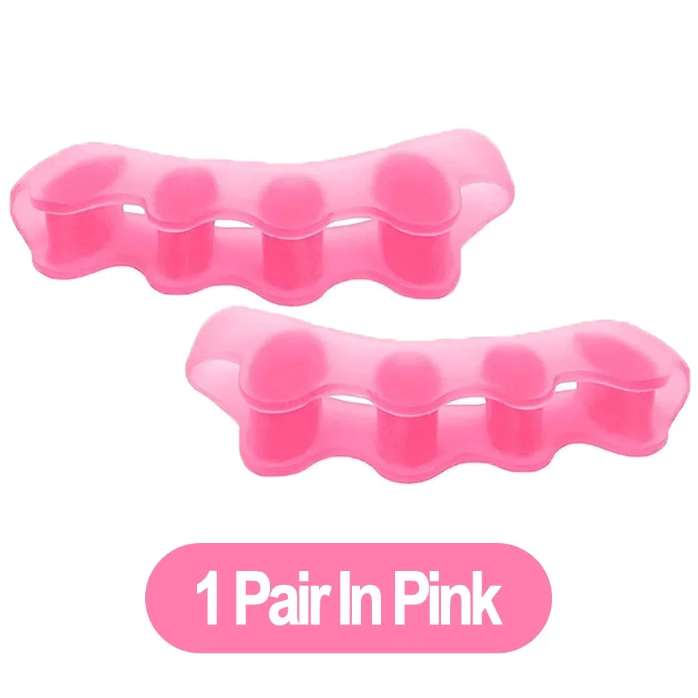 1 Pair Silicone Toe Separator Bunion Corrector Hammer Toe