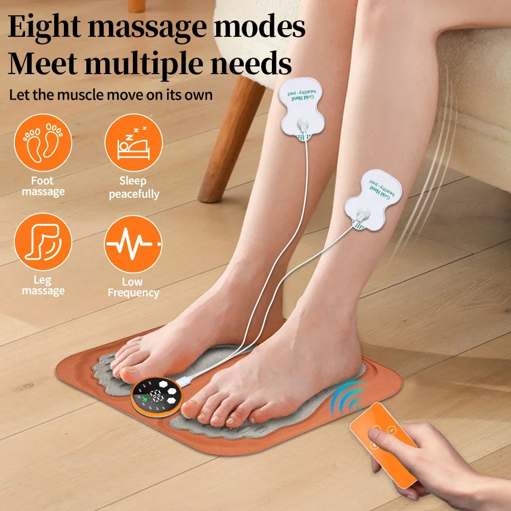 3D Smart Foot Massage Pad RF Remote Feet Massager 8 Modes 29 Levels