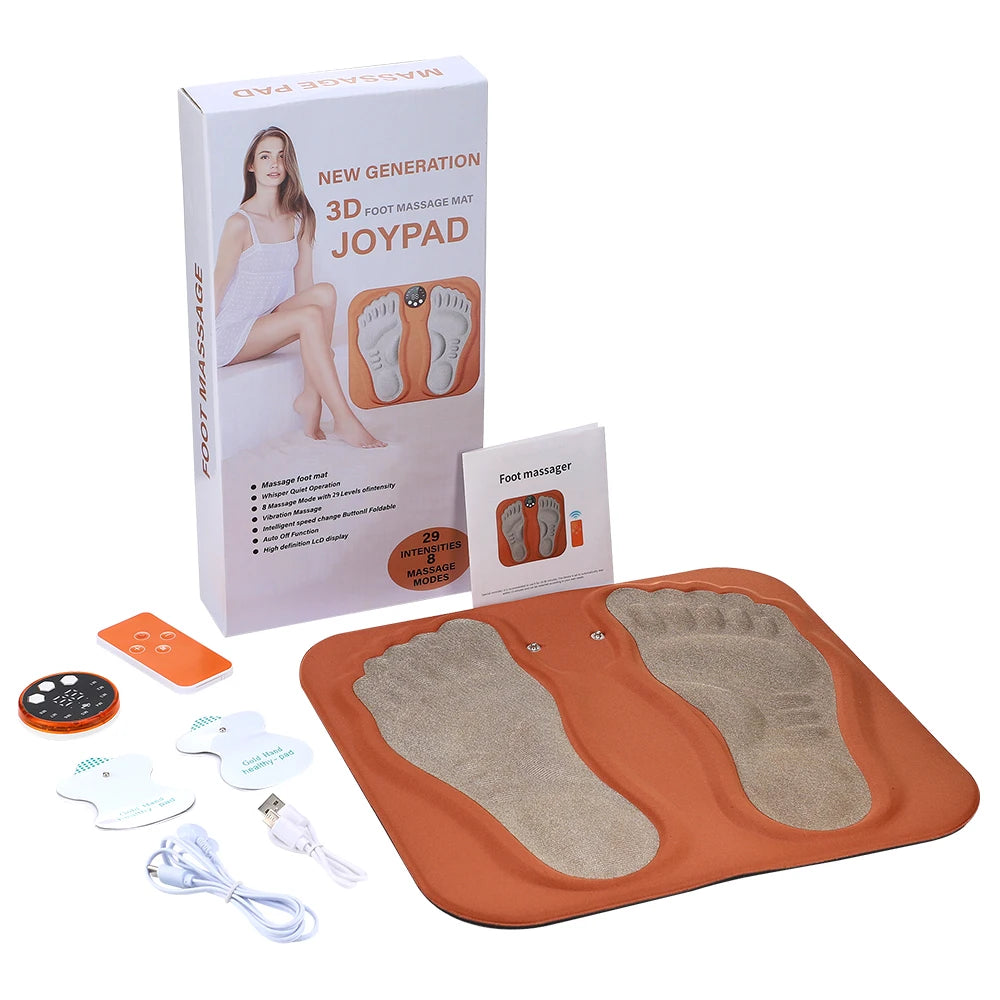 3D Smart Foot Massage Pad RF Remote Feet Massager 8 Modes 29 Levels