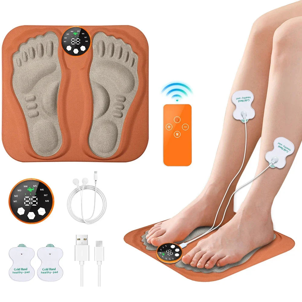 3D Smart Foot Massage Pad RF Remote Feet Massager 8 Modes 29 Levels