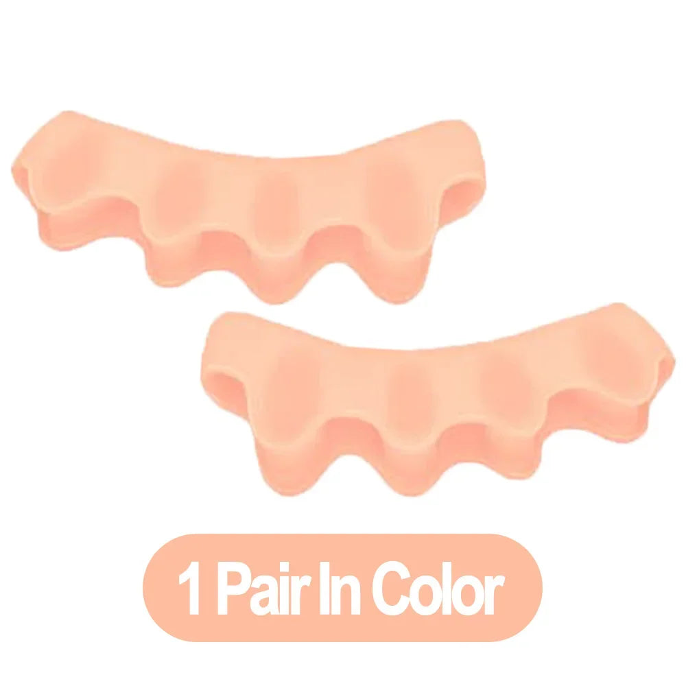 1 Pair Silicone Toe Separator Bunion Corrector Hammer Toe