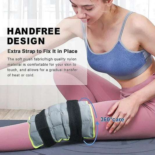 Large Knee Ice Pack for Injuries Reusable Cold & Hot