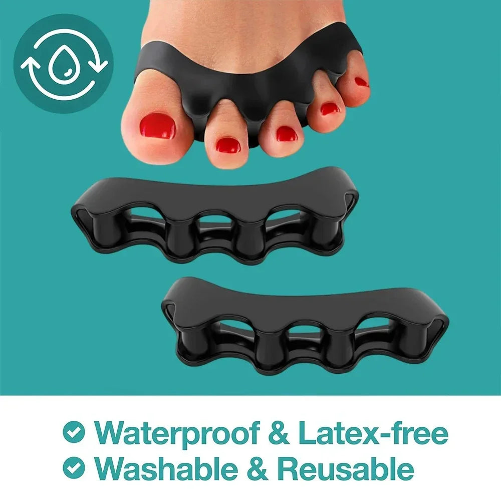 1 Pair Silicone Toe Separator Bunion Corrector Hammer Toe