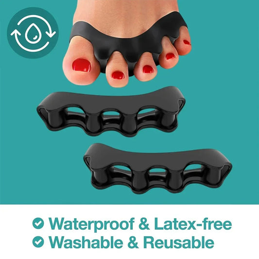 1 Pair Silicone Toe Separator Bunion Corrector Hammer Toe